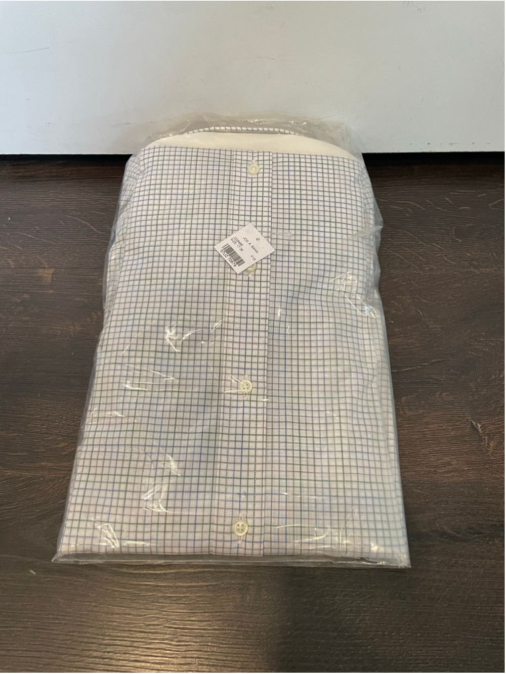 Men's Jos. A. Bank Dress Shirt, Size 17-36, White Stretch Tailored Fit NWT - Picture 2 of 7